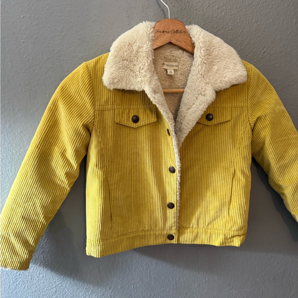 Tucker + Tate Yellow Corduroy Jacket with Cream Collar